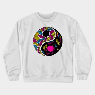 CMYK Abstract Yin Yang Crewneck Sweatshirt